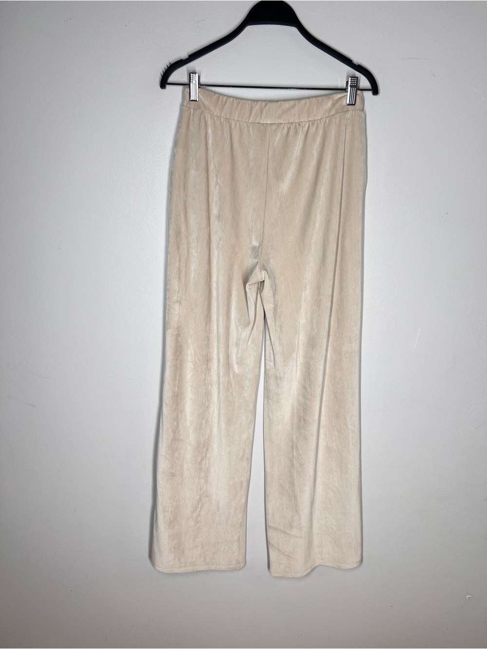 Vuori Haven Set Wide Leg Pants and 1/4 Zip Sweater Rib Knit in Bone Sz S - Picture 7 of 8
